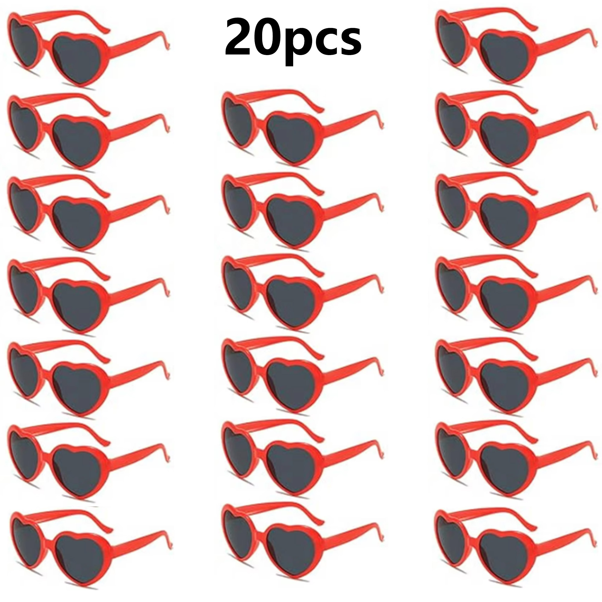 Glow In The Dark Party Glasses - Lot de 20 lunettes de soleil