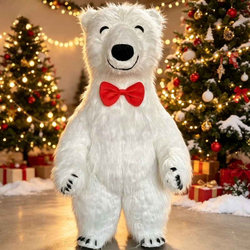 Costumes - Costume de mascotte d'ours polaire blanc
