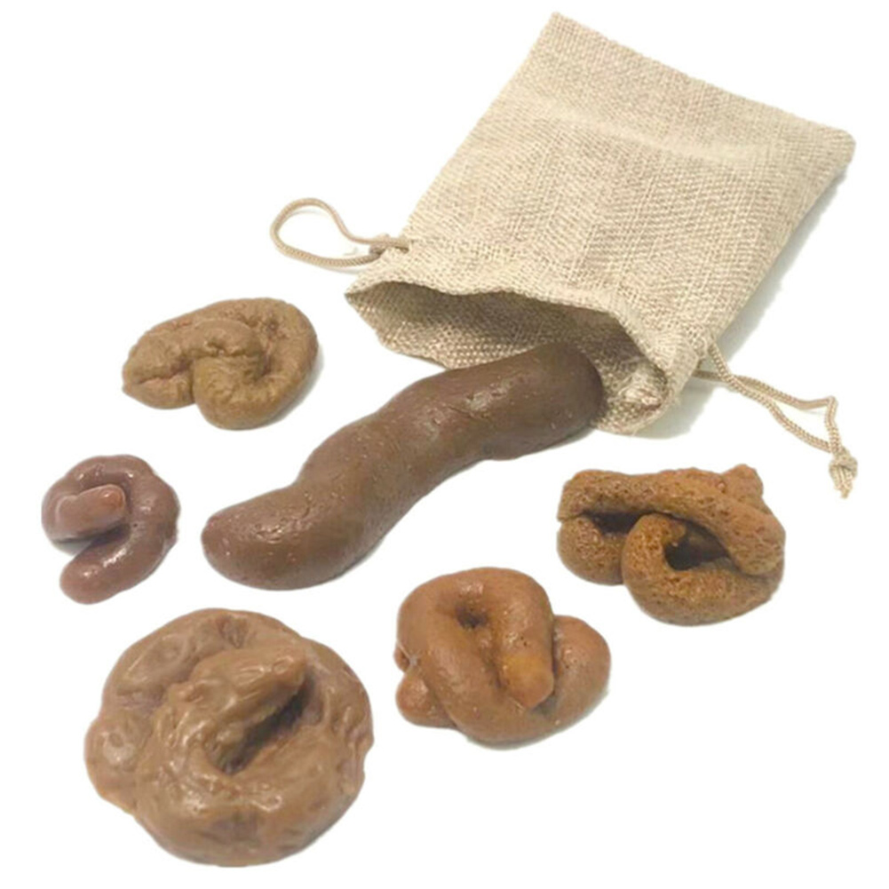 Fake Poop Gag Gift - 6 pièces réaliste doux faux chien