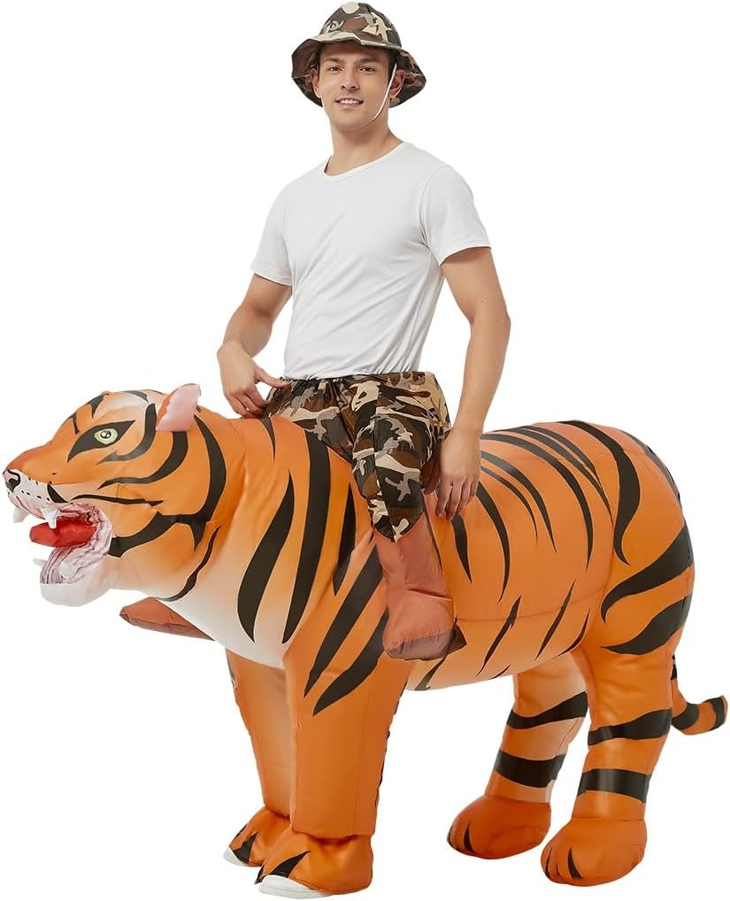 Costumes - Déguisement de tigre gonflable pour adultes,