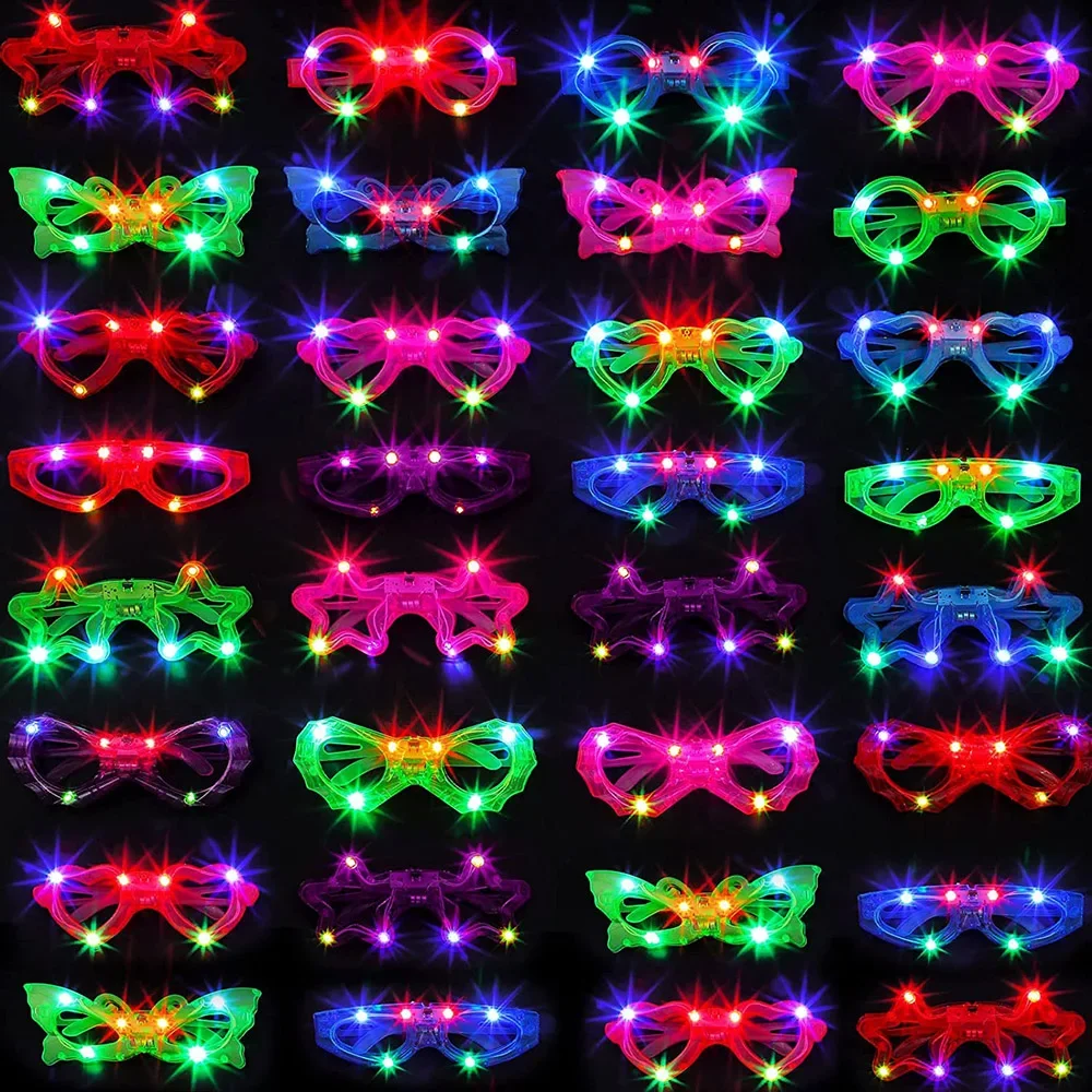 Lunettes LED néon qui brillent - Glow In The Dark Party Glasses avis et prix