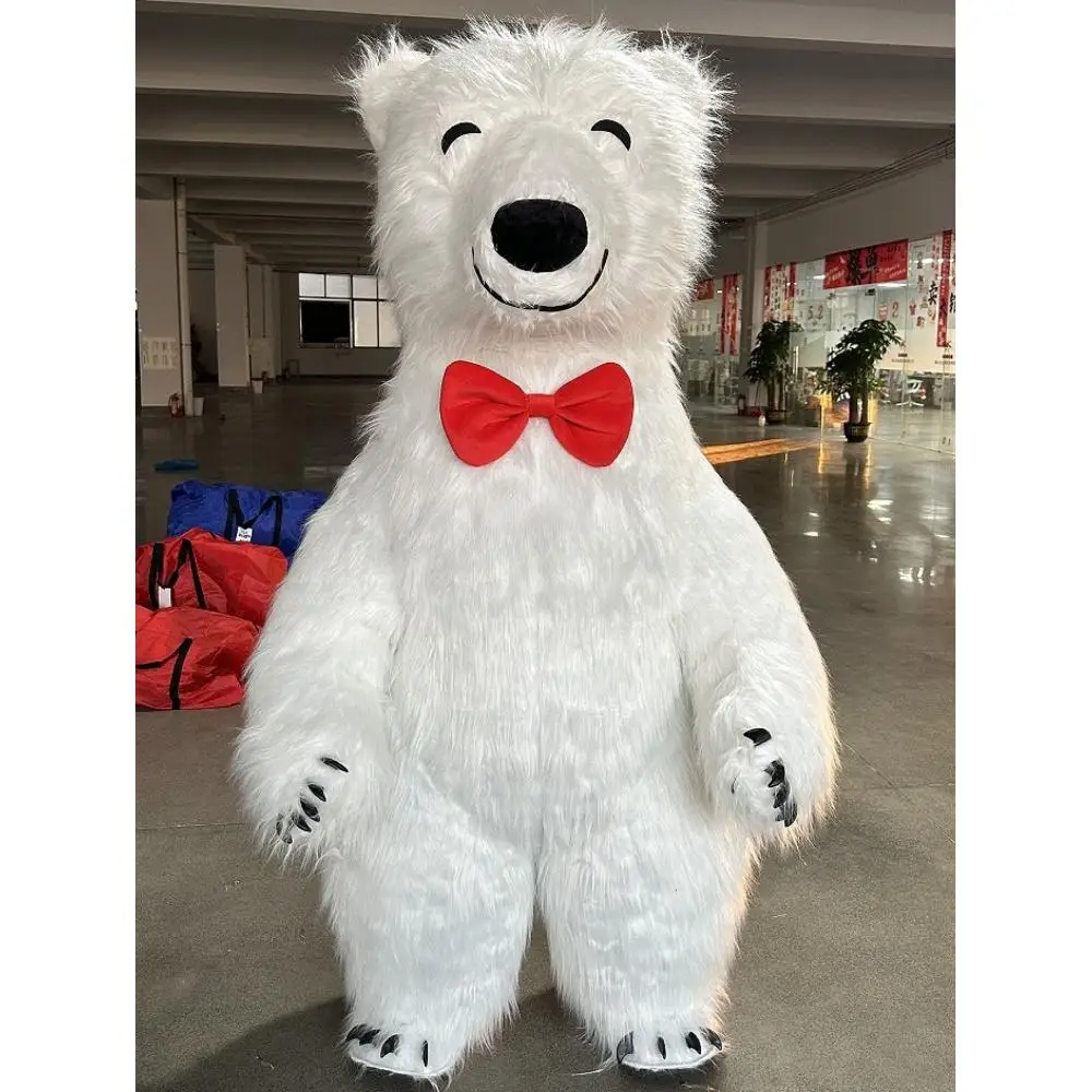 Costume de mascotte d'ours pol - Costumes avis et prix