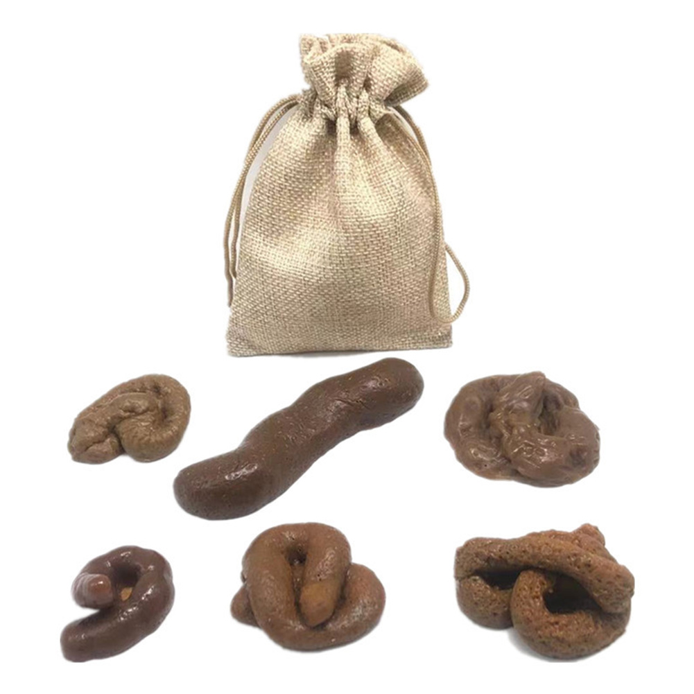 6 pièces réaliste doux faux ch - Fake Poop Gag Gift avis et prix