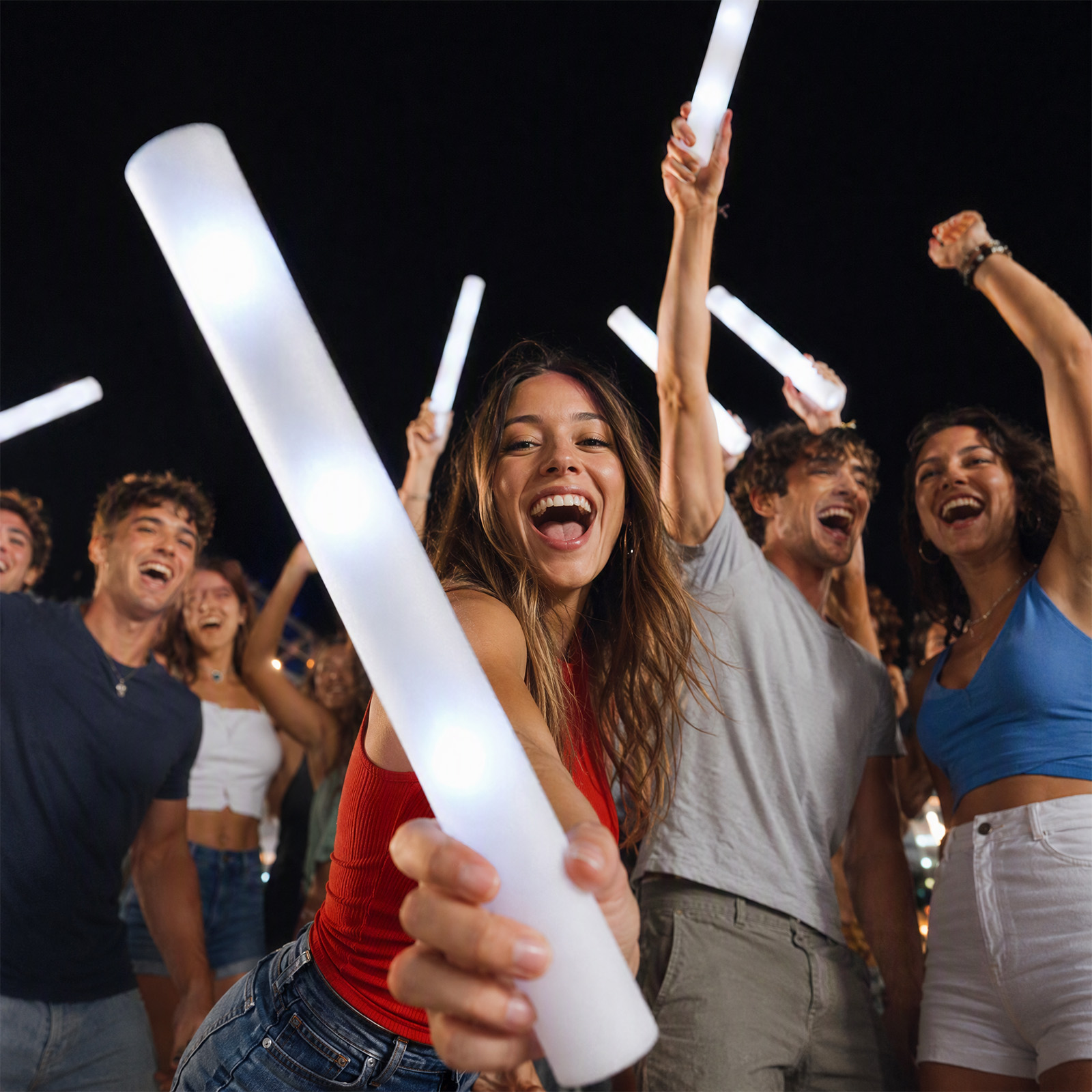 Bâtons lumineux LED réutilisab - Flashing Led Foam Sticks Party avis et prix
