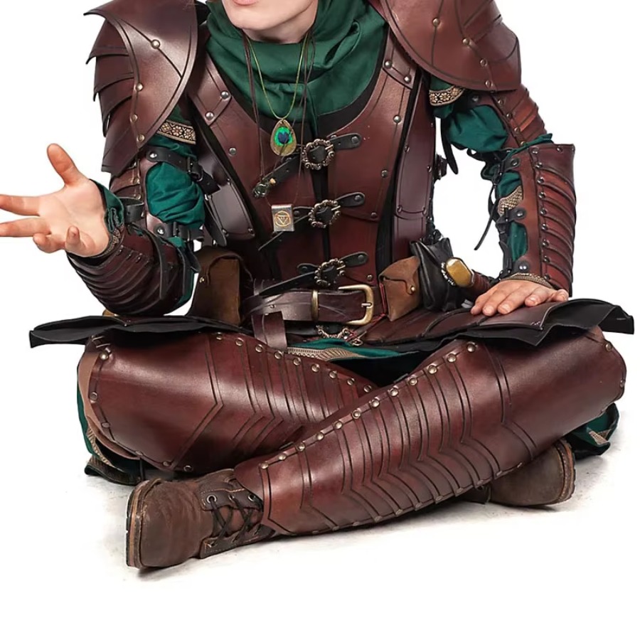 Jambières en cuir de chevalier - Costumes avis et prix