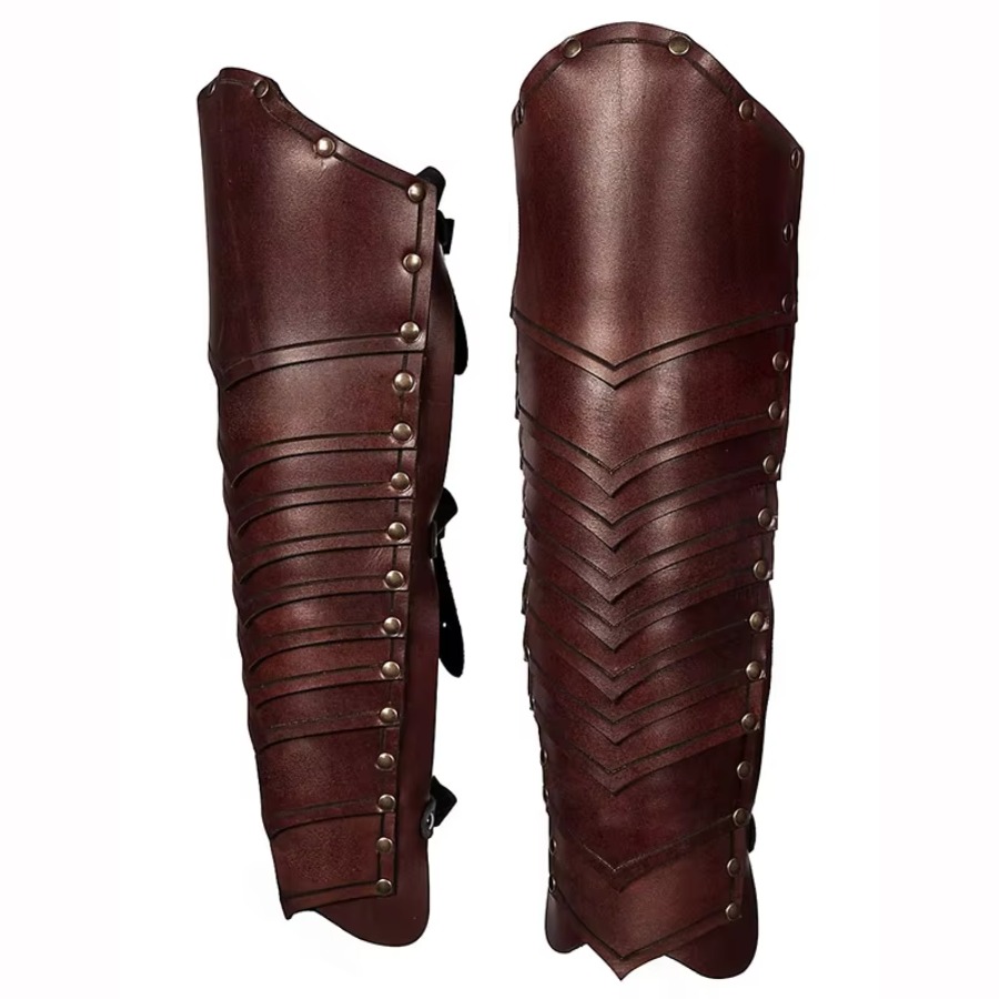 Jambières en cuir de chevalier - Costumes avis et prix