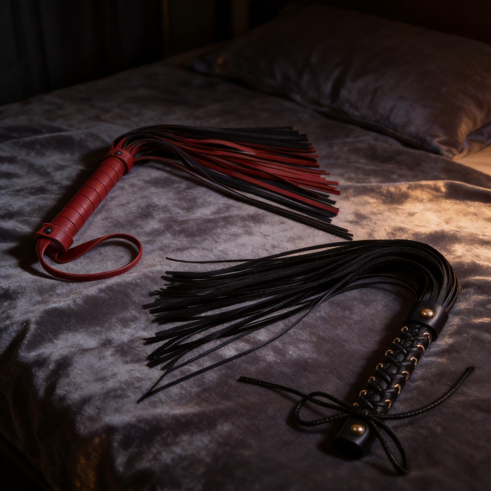Flogger en cuir érotique, foue - Party Supplies avis et prix